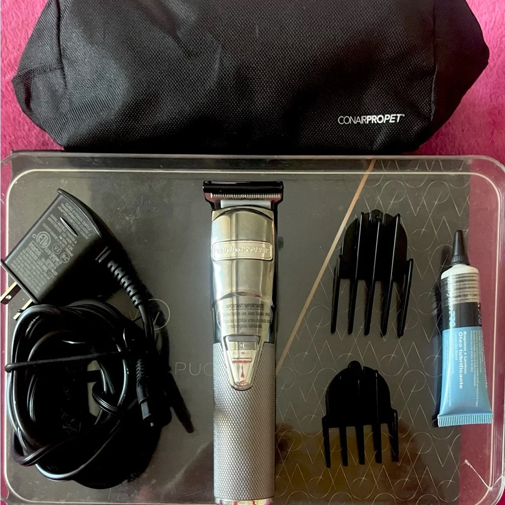 NEW BABYLISS PRO SILVER PROFESSIONAL TRIMMER